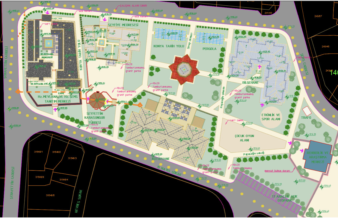 Hz. Şems-i Tebrizi Türbesi Çevresi Düzenleme Projesi